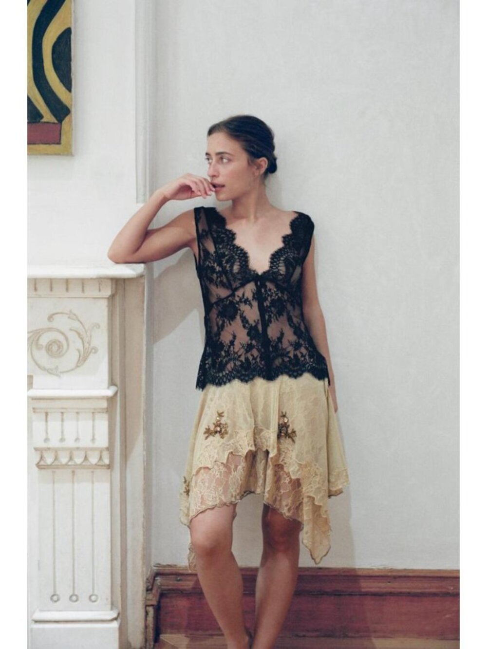 ZARA ASYMMETRIC SEQUIN TULLE SKIRT 7521/171/302